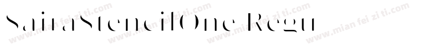 SairaStencilOne Regu字体转换